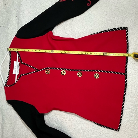 Vintage Red and Black Embroidered Blazer - Picture 10 of 16